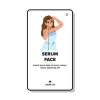 sérum face vetor