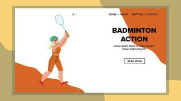 badminton açao vetor
