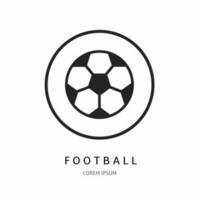 futebol ilustração placa para logotipo. estoque vetor. vetor