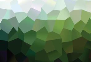 capa de vetor verde escuro com conjunto de hexágonos.