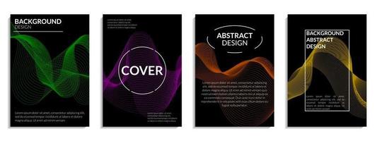 conjunto de capas abstratas modernas vetor