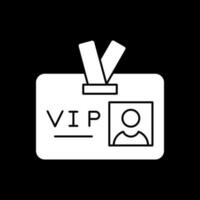 design de ícone de vetor de passe vip