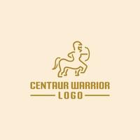 centauro Guerreiro logotipo, adequado para todos seu o negócio vetor