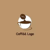 café extrair logotipo, adequado para seu café fazer compras ou cafeteria o negócio vetor