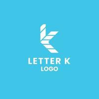 simples carta k logotipo, adequado para negócios de quem nomes começar com a carta k vetor