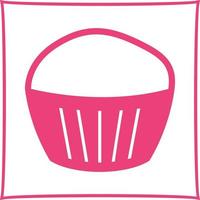 ícone de vetor de muffin de chocolate
