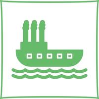 ícone de vetor de barco a vapor