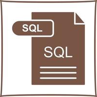 ícone do vetor sql