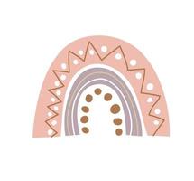 arco-íris de vetor de higiene criativa. estilo escandinavo isolado no fundo branco. impressão infantil para vestuário, pôster, ilustração de decoração de berçário