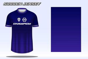 maquete de design de camiseta esportiva de camisa de futebol para clube de futebol vetor