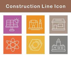 conjunto de ícones de vetores de construção