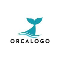 orca logotipo vetor ilustração em na moda Projeto