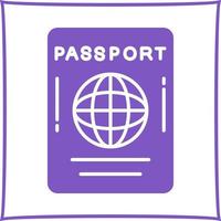 ícone de vetor de passaporte