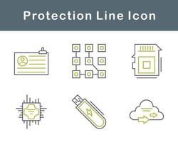 proteção vetor ícone conjunto