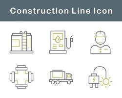 conjunto de ícones de vetores de construção