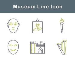 museu vetor ícone conjunto
