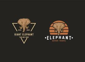 elefante logotipo Projeto modelo. simples elefante logotipo vetor