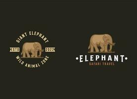 ilustração de ícone de vetor de logotipo de elefante