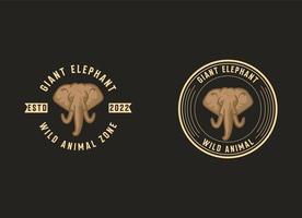 elefante logotipo Projeto modelo. simples elefante logotipo vetor