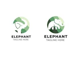 ilustração de ícone de vetor de logotipo de elefante