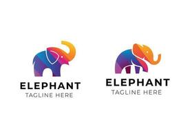 ilustração de ícone de vetor de logotipo de elefante