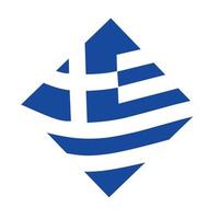 Grécia bandeira Projeto ilustração, simples Projeto com elegante conceito vetor