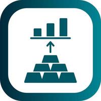 design de ícone de vetor de investimento de ouro