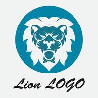 ícone de vetor de modelo de logotipo de leão