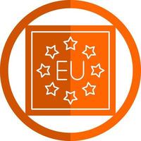 design de ícone vetorial da ue vetor