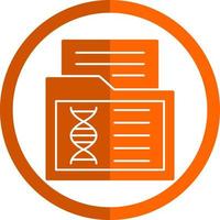 design de ícone de vetor de dados genéticos