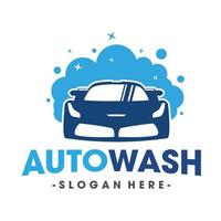 logotipo da lavagem de carros. vetor de inspiração de logotipo de spa automático