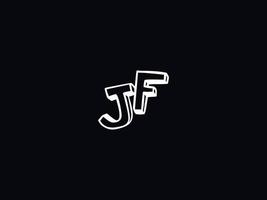 mínimo jf carta logotipo, criativo jf logotipo ícone vetor