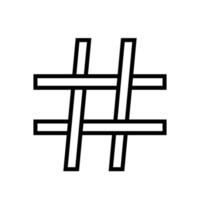 hashtag ícone, tag logotipo símbolo estoque ilustração vetor