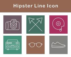 hipster vetor ícone conjunto