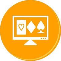 ícone de vetor de jogos de azar online