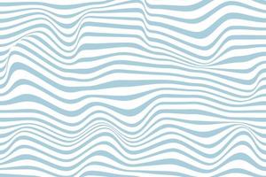 distorcido onda monocromático textura.azul e branco ondulado fundo. vetor