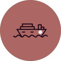 ícone de vetor de navio de cruzeiro
