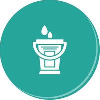 ícone de vetor de balde de água