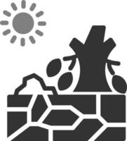 ícone de vetor de seca