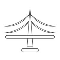 ponte ícone ilustração vetor