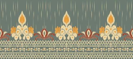 africano ikat paisley bordado. batik têxtil ikat damasco desatado padronizar digital vetor Projeto para impressão saree kurti Bornéu tecido fronteira escova festa vestem