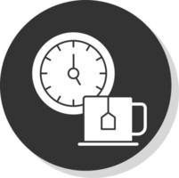 design de ícone de vetor de hora do chá