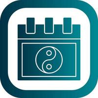 design de ícone de vetor de calendário chinês