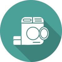 ícone de vetor de máquina de lavar roupa
