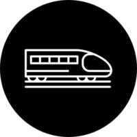 ícone de vetor de trem-bala