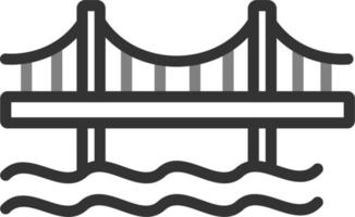 ícone de vetor de ponte