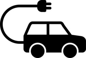 ícone de vetor de carro elétrico