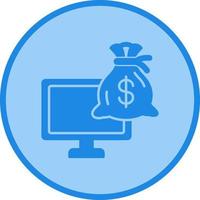 ícone de vetor de empréstimo online