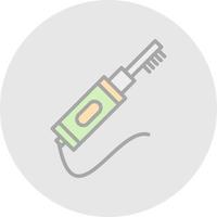 design de ícone de vetor de escova de dentes elétrica