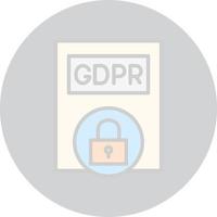 design de ícone de vetor de política gdpr